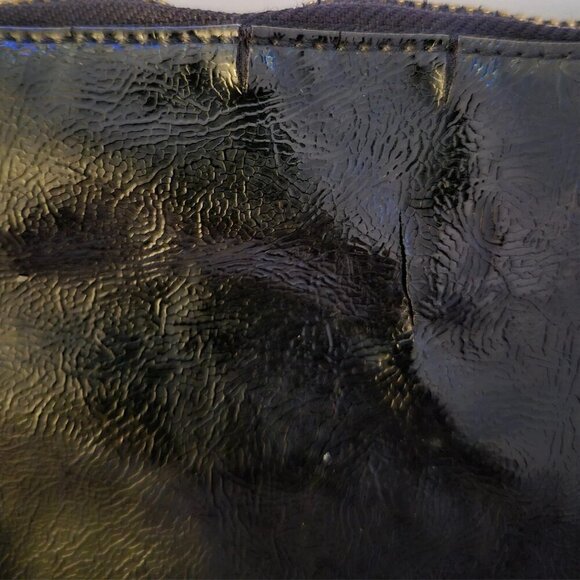 Coach Peyton Black Leather Hobo Bag F20108 Gold Hardware Zip Heart Charm - Picture 8 of 8